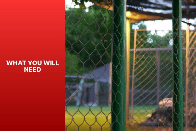 What You Will Need - How To Build DIY Batting Cage 